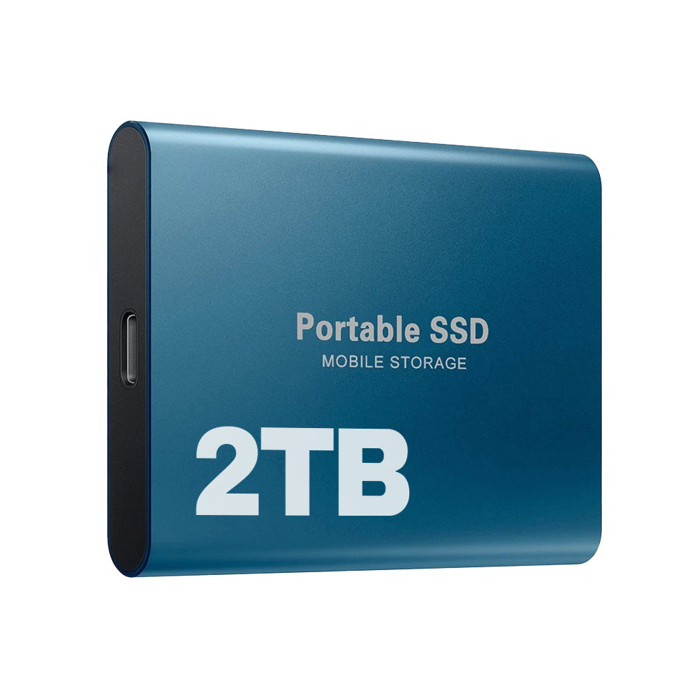 Tragbare SSD-Festplatte 2TB Externer Speicher Kompakt Schnell Beste Qualität