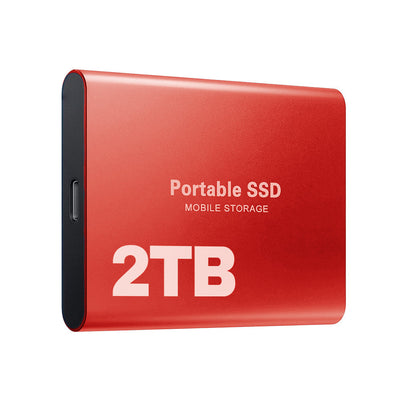 Tragbare SSD-Festplatte 2TB Externer Speicher Kompakt Schnell Beste Qualität