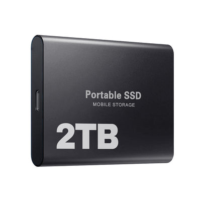 Tragbare SSD-Festplatte 2TB Externer Speicher Kompakt Schnell Beste Qualität