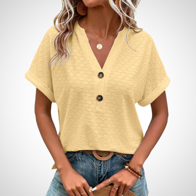 Jennifer Lässig Bluse mit V-Ausschnitt