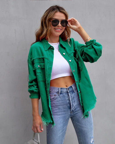 Émile getragene Jeansjacke - zeitloser Stil mit modernem Touch