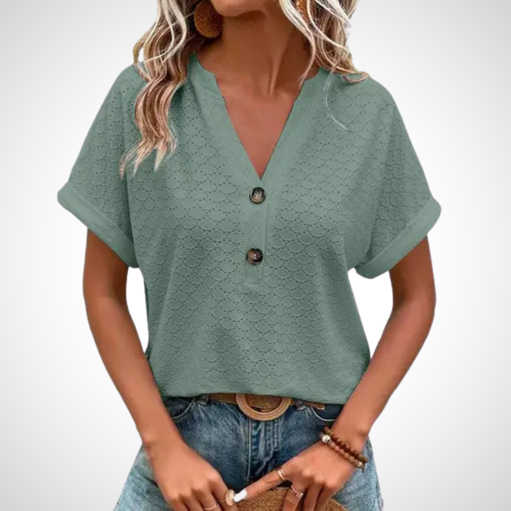 Jennifer Lässig blúzka s výstrihom do V