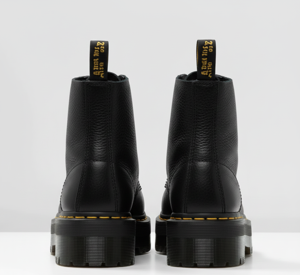 Stivali in pelle unisex con cerniera lampo