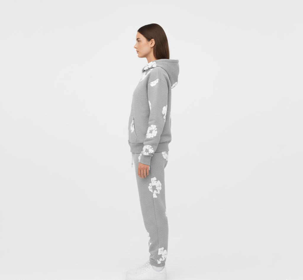 Unisex-Anzug aus bedruckter Baumwolle