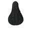 Sillín de bicicleta acolchado contra el dolor de sillín con gel y diseño ergonómico para bicicletas de carretera y urbanas - Negro