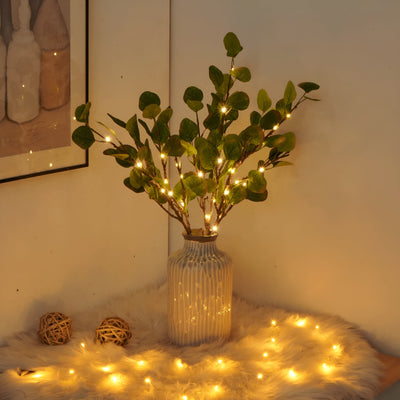 Lámpara decorativa LED EverLeaf con forma de rama: elegante diseño natural para la decoración del hogar y la oficina.