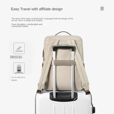 Luxetravel - Mochila de lujo - Apta para portátil - Tamaño compacto