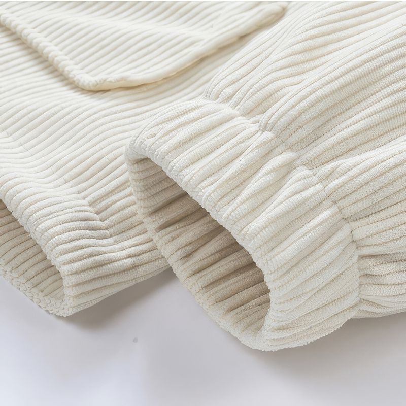 Giacca in velluto con cappuccio per uomo - Foderata