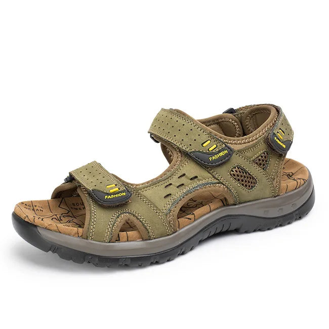 Herrensandalen aus Leder - bequeme Sommersandalen für den Strand