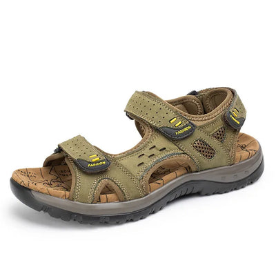 Herrensandalen aus Leder - bequeme Sommersandalen für den Strand