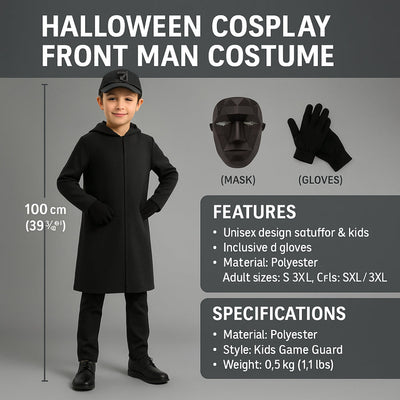 Wildhüter-Kostüm für Kinder, Halloween-Cosplay-Outfit aus Polyester
