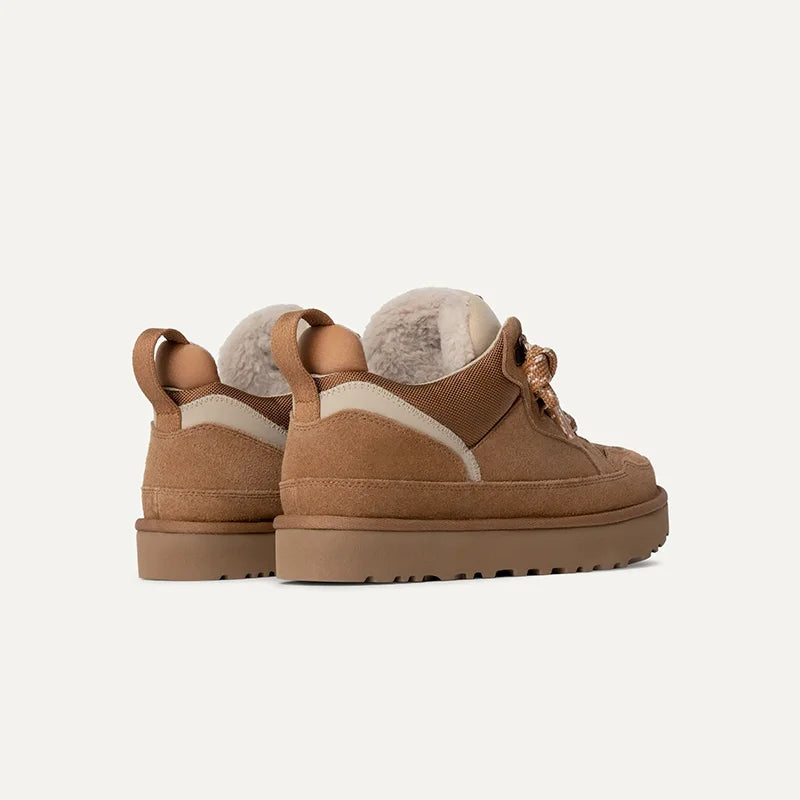 Zateplené zimné tenisky z velúrovej kože s platformou