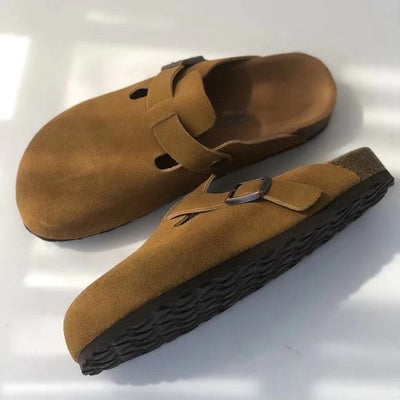 Herren Slipper mit verstellbarer Schnalle für alle Anlässe