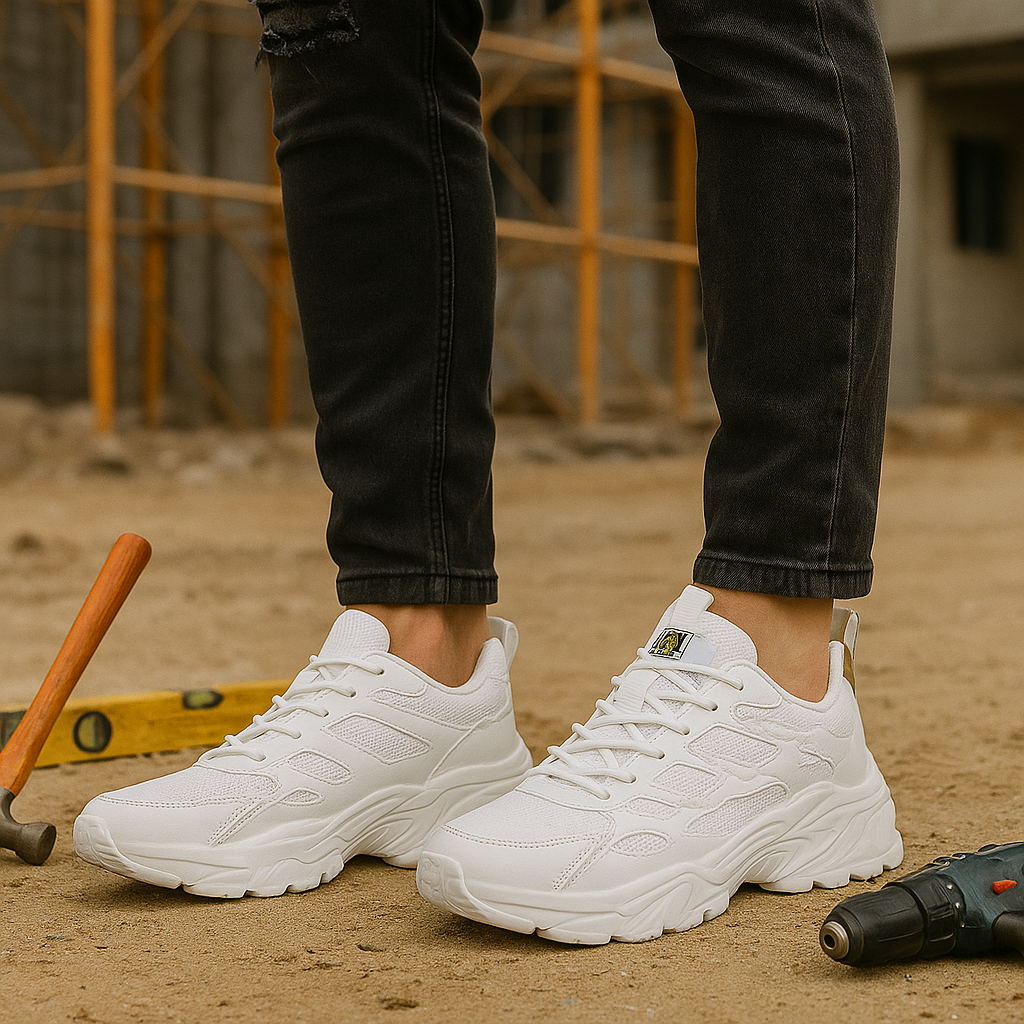 Scarpe da lavoro da uomo con puntale in acciaio e suola antiscivolo