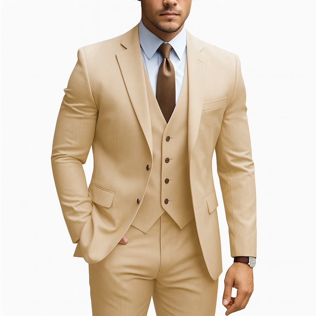 3-piece suit  beige
