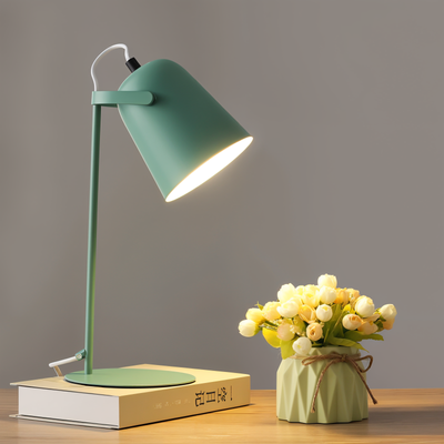 Macaron Tischlampe - Skandinavische gelbe Schreibtischlampe