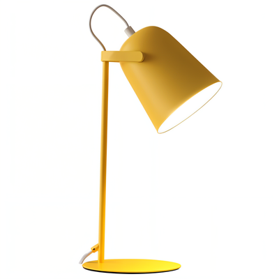 Macaron Tischlampe - Skandinavische gelbe Schreibtischlampe