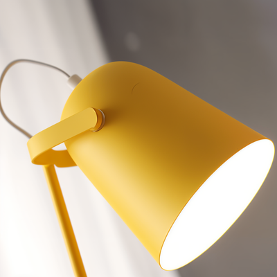 Macaron Tischlampe - Skandinavische gelbe Schreibtischlampe