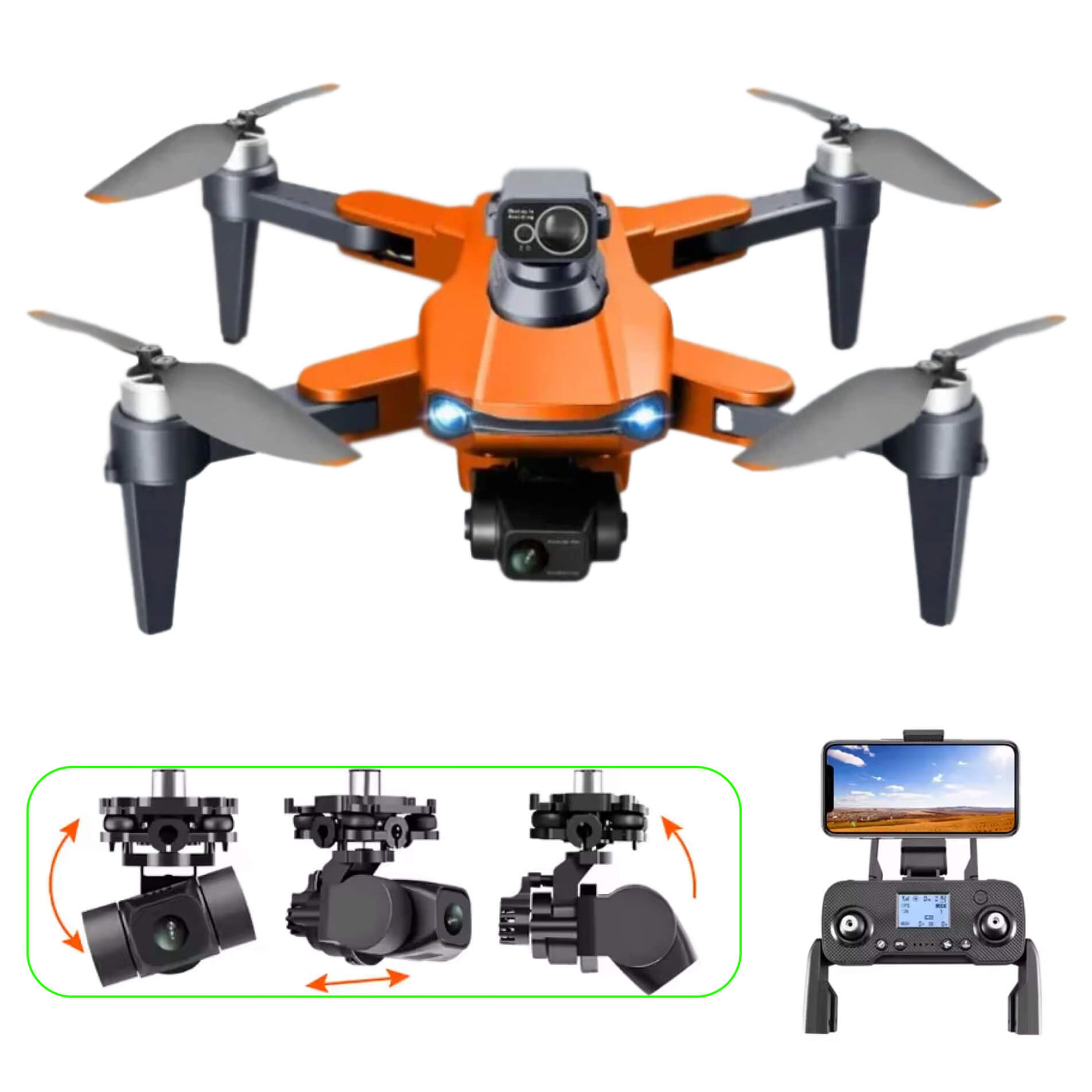 RG109 Pro Drohne – 8K HD-Drohne mit Doppelkamera, GPS und bürstenlosen Motoren