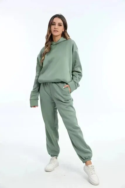 Ensemble sweat à capuche et pantalon de jogging pour femmes