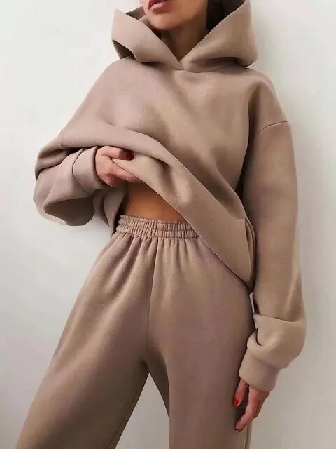 Ensemble sweat à capuche et pantalon de jogging pour femmes