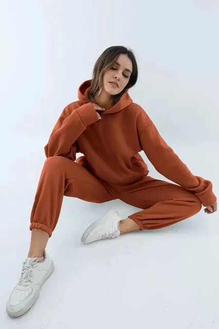 Ensemble sweat à capuche et pantalon de jogging pour femmes