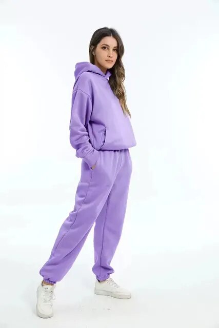 Ensemble sweat à capuche et pantalon de jogging pour femmes