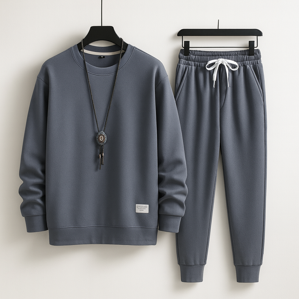 Matching tracksuit blue