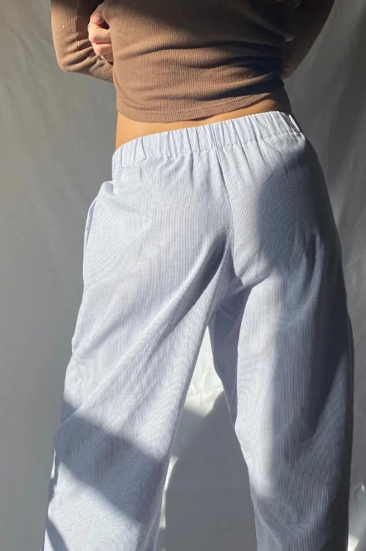 Pantaloni a taglio dritto con vita alta da donna