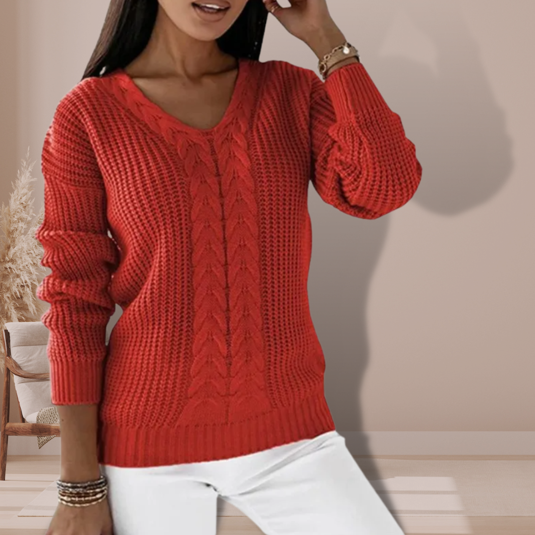 Pull en tricot plat pour femmes | Parfait pour toutes les saisons