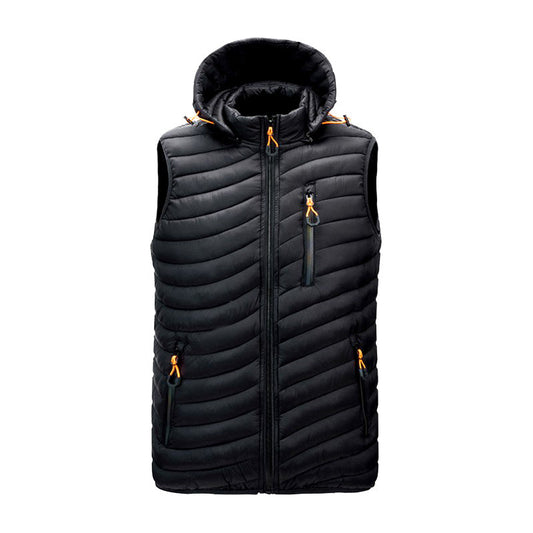 Down winter jacket for men, thermally insulated