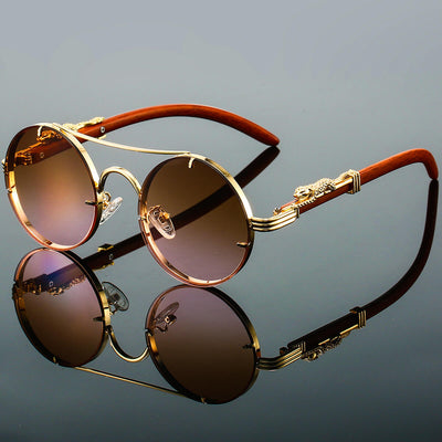 RetroShade – Ovale Metall-Sonnenbrille für Herren
