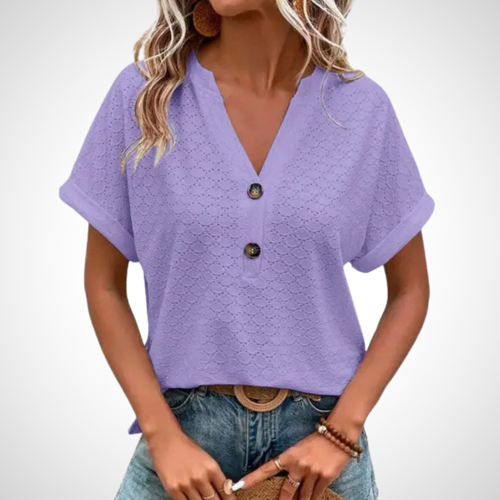 Jennifer Lässig blúzka s výstrihom do V