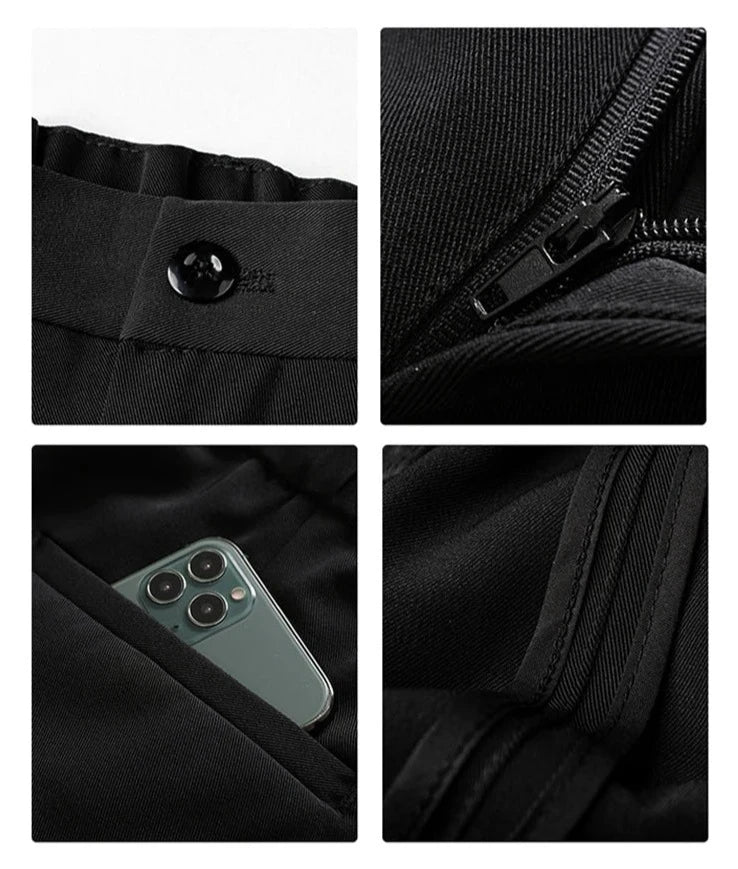 Drapierte formelle Hose in entspannter Passform für Herren