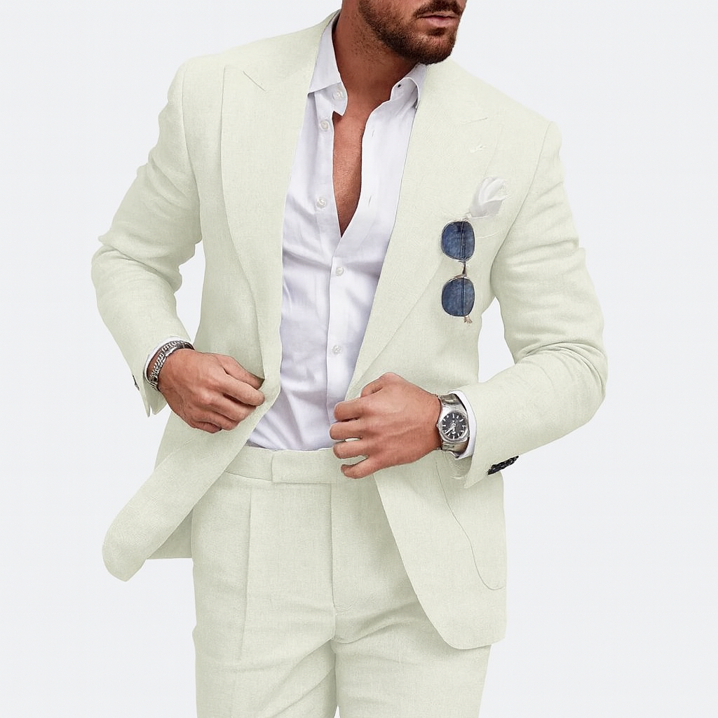 2-piece suit for men Ivory