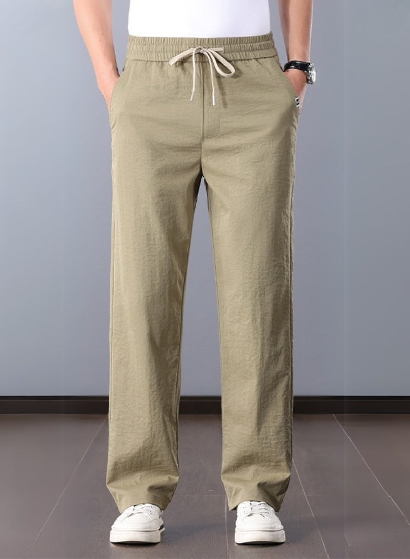 Klassische Leinenhose Herren gerade geschnitten stilvoller Look