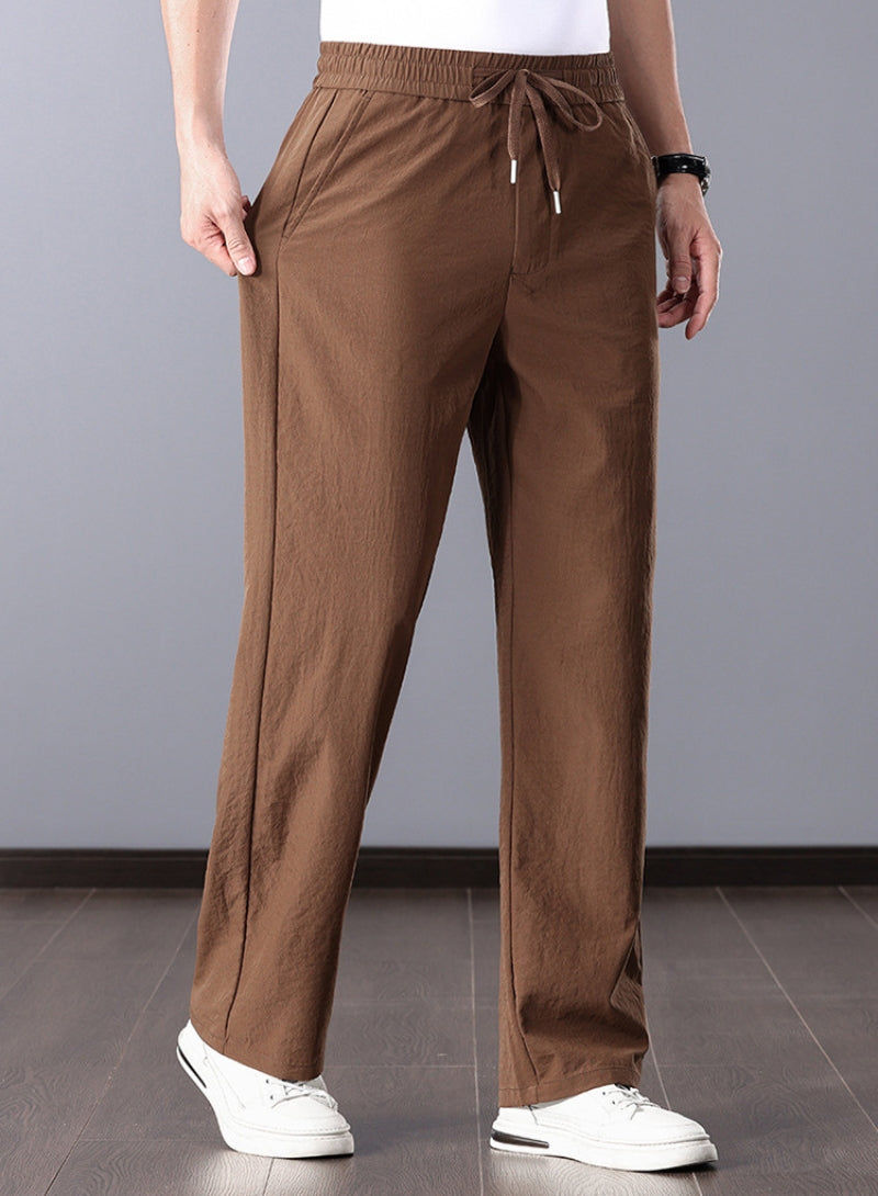 Klassische Leinenhose Herren gerade geschnitten stilvoller Look