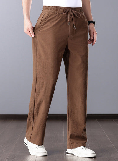 Klassische Leinenhose Herren gerade geschnitten stilvoller Look