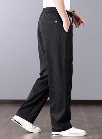 Klassische Leinenhose Herren gerade geschnitten stilvoller Look