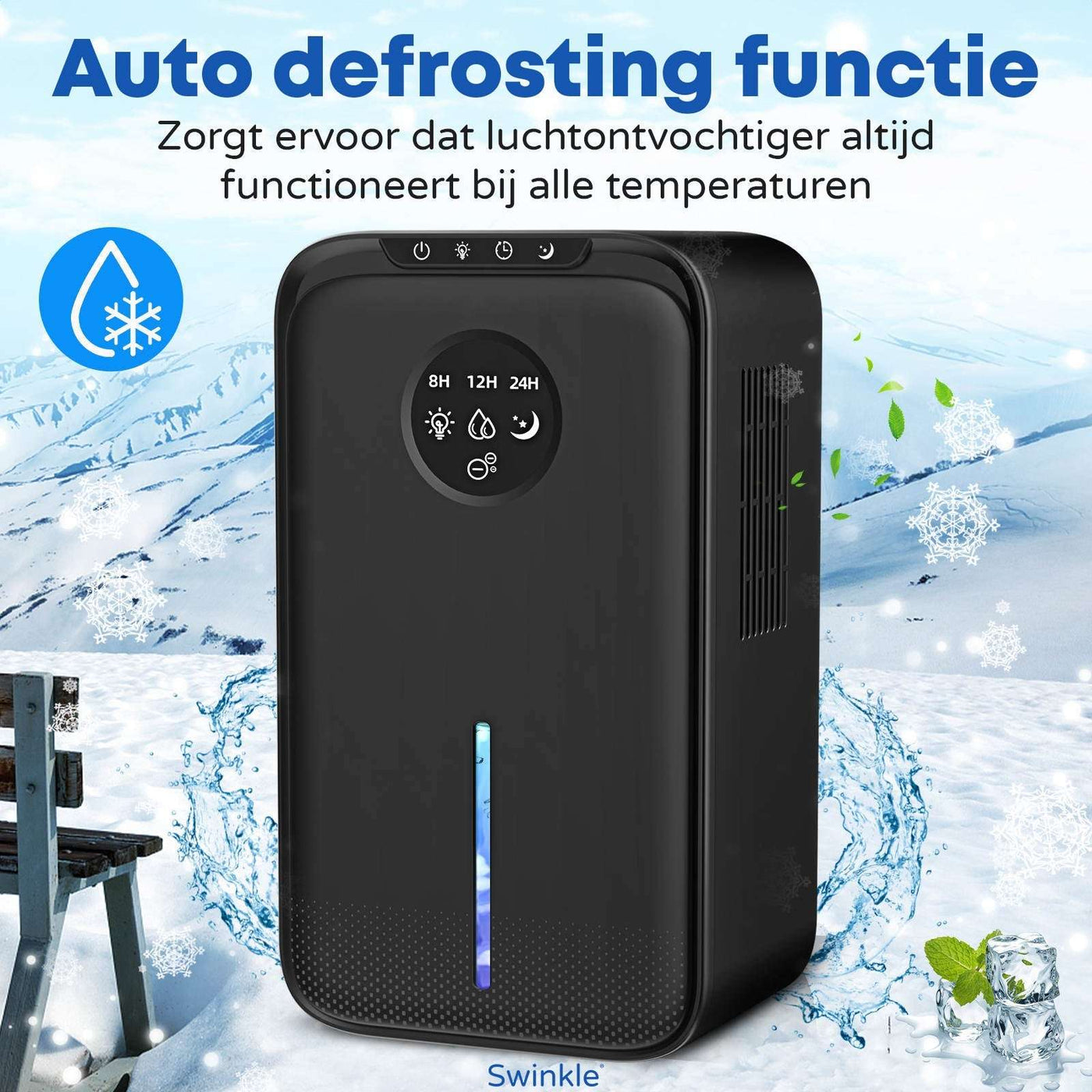 Luftentfeuchter und Luftreiniger - Entfeuchtet bis zu 1 Liter pro Tag