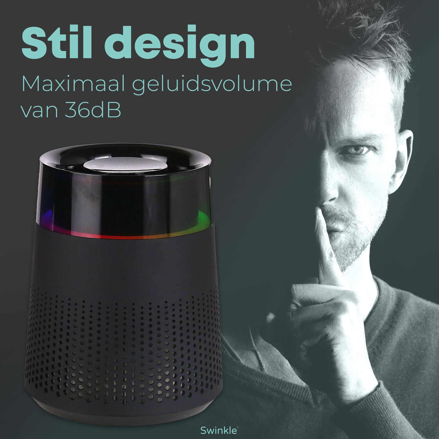 Luftreiniger - Luftreiniger mit LED-Beleuchtung und HEPA-Filter