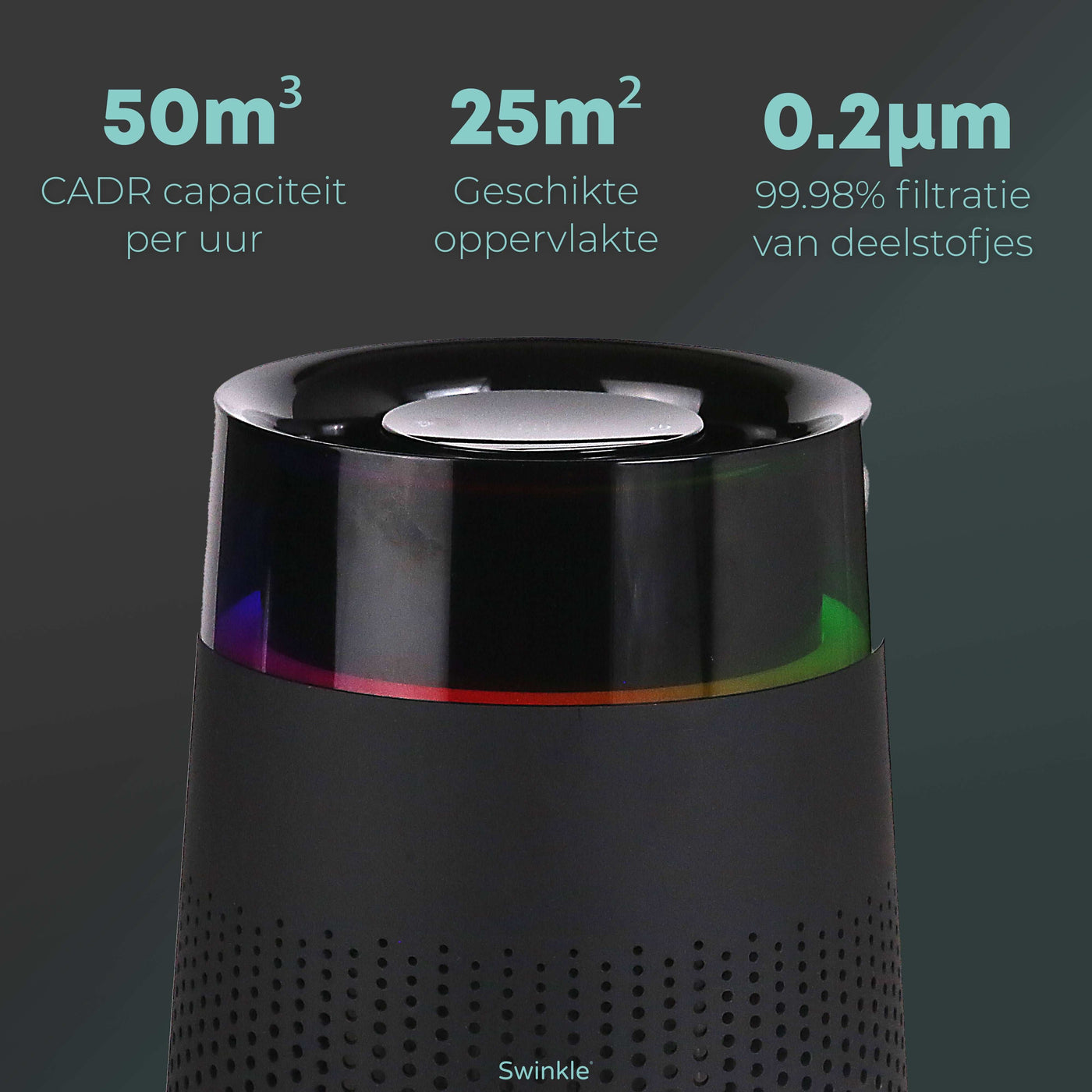 Luftreiniger - Luftreiniger mit LED-Beleuchtung und HEPA-Filter