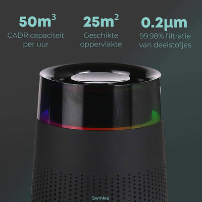 Luftreiniger - Luftreiniger mit LED-Beleuchtung und HEPA-Filter