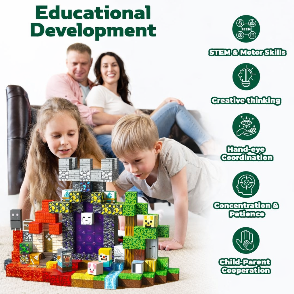 Magnetic Building Blocks Toy Set