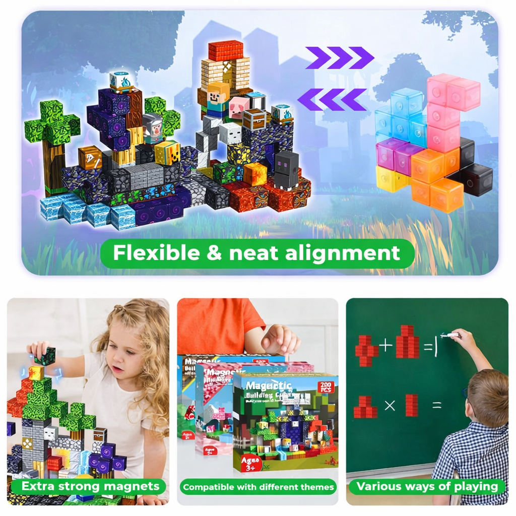 Magnetic Building Blocks Toy Set