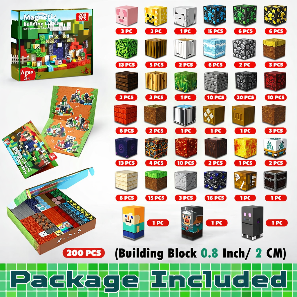 Magnetic Building Blocks Toy Set