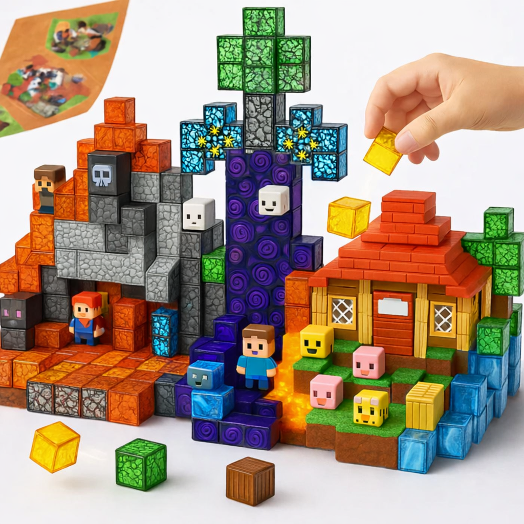 Magnetic Building Blocks Toy Set