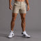 Herren Chino-Shorts aus Baumwolle Knielang Khaki