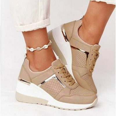 Trendiger und Bequemer Schnürer Hoher Sneaker für Damen | Perfekt für Alltagstragen