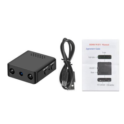 Micro HD Kamera mit WiFi und Audio - Kompakte Sicherheitskamera mit Nachtsicht